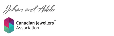 Johan and Adele signature with the Canadian Jewellers Association member mark